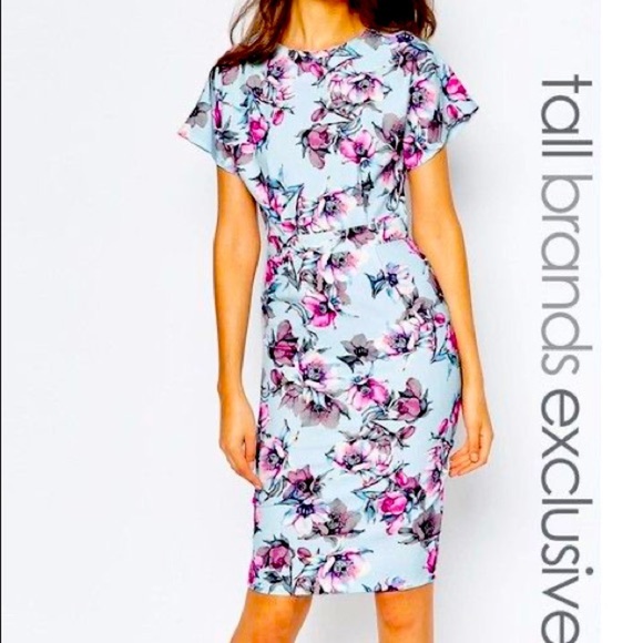 Paper Dolls Dresses & Skirts - Paper Dolls Scuba Floral Pencil Dress